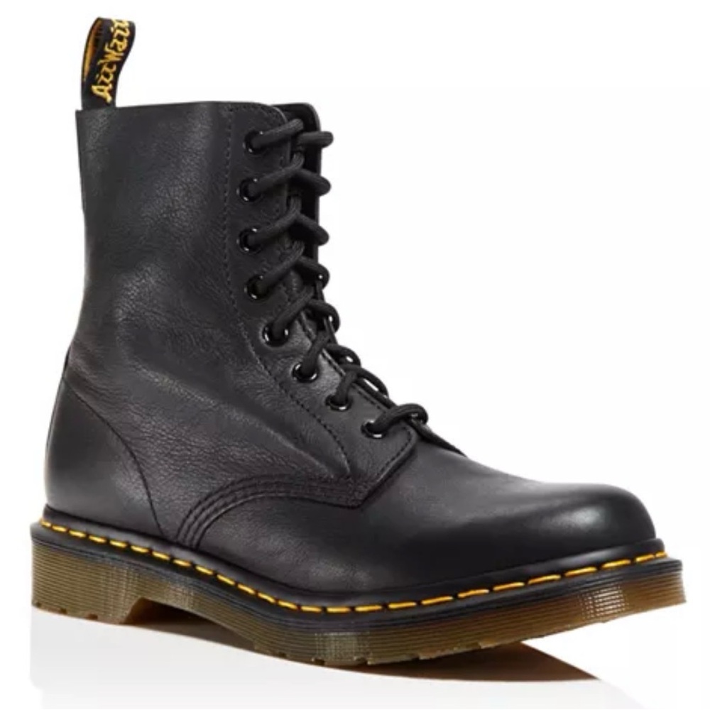 Dr. Martens Black Leather Lace-Up Boots